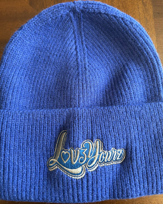 Lov3yourz Blue Beanie